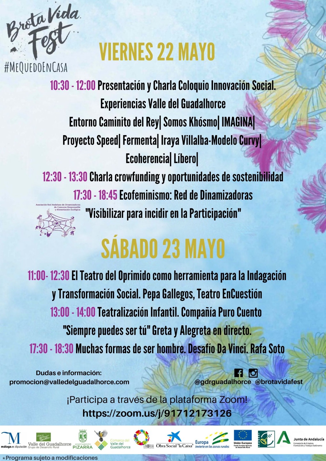 �Brota Vida Fest� se celebrar� online los pr�ximos d�as 22 y 23 de mayo